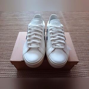 White Leather Women's Sneakers